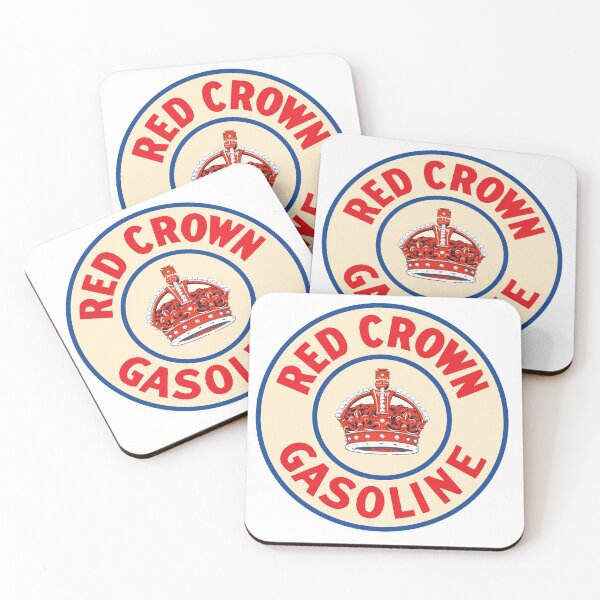 Item preview, Red Crown Gasoline vintage sign reproduction designed and sold by htrdesigns.