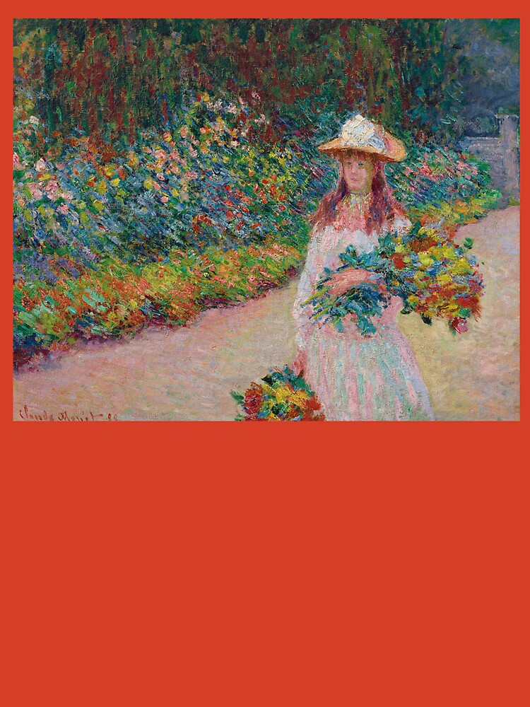 Claude Monet Jeune Fille Dans Le Jardin De Giverny Young Girl in 