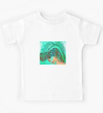 face-Bird woman Kids Tee
