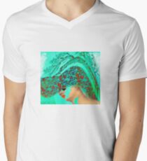 face-Bird woman Men's V-Neck T-Shirt