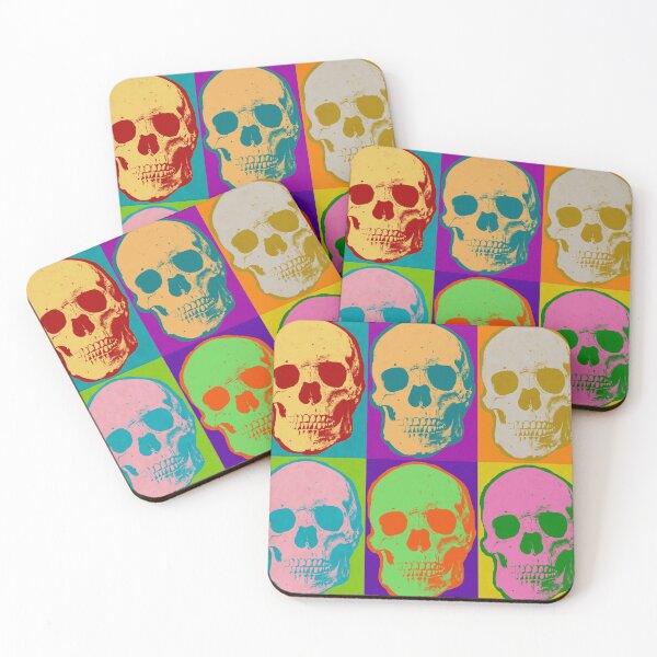 Item preview, Skull Pop Art Retro Graphic Skulls Bright Color Design designed and sold by joannejgg.