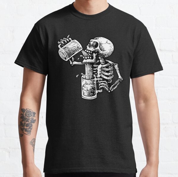 t shirt with skull logo