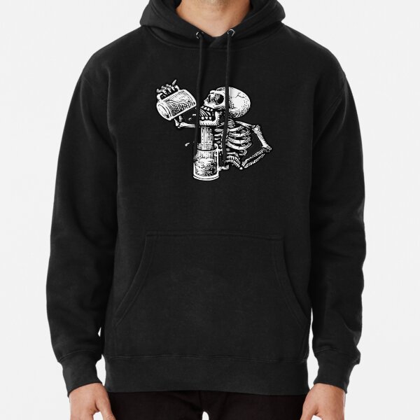 Drunk skull Pullover Hoodie