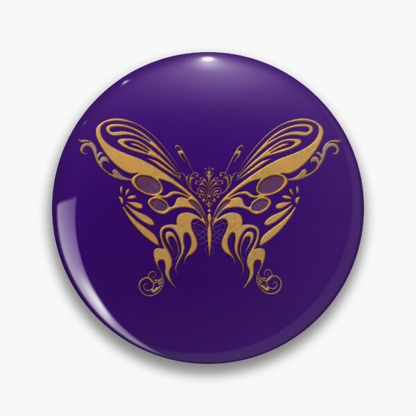 Item preview, Golden Butterfly Dark Violet designed and sold by rootzero.