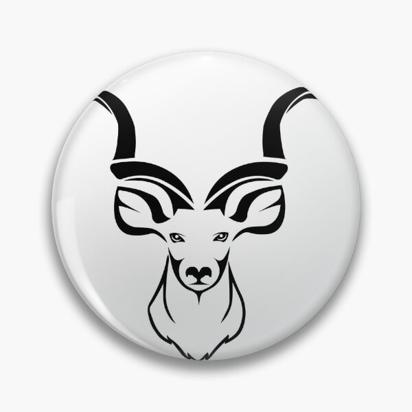 "Africa logo Kudu" Pin for Sale by rianpienaar17 Redbubble