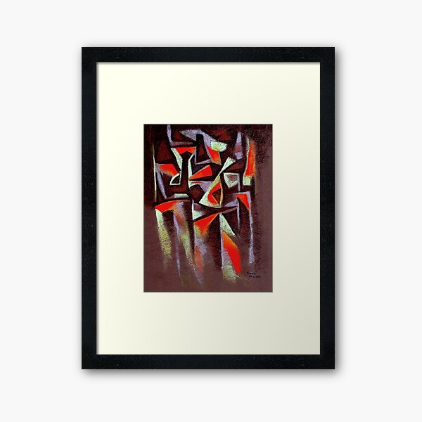 Musicians in the night Framed Art Print