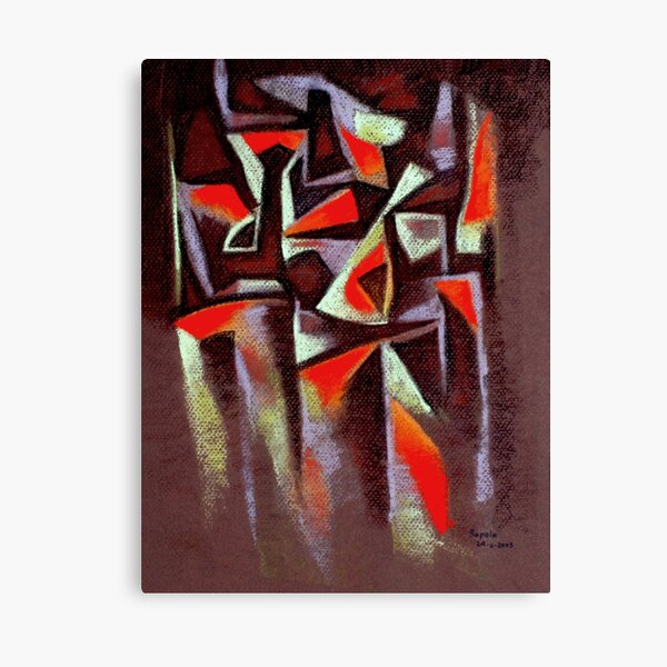 Musicians in the night Canvas Print