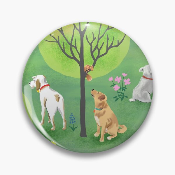 Item preview, Dog Park Days with Dogs, Cats, Squirrels, Trees and Flowers designed and sold by vinpauld.