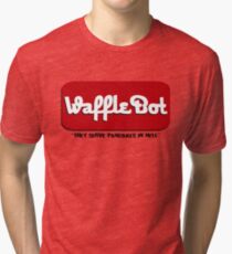 Waffle Bot "They Serve Pancakes in Hell" Tri-blend T-Shirt