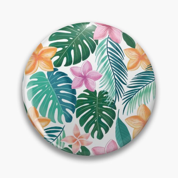 Item preview, Tropical dream: pattern with exotic plants designed and sold by Sandra Brezina.