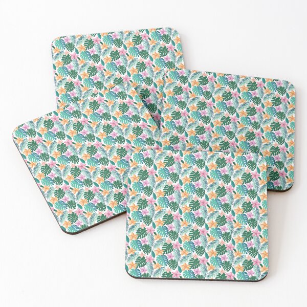 Item preview, Tropical dream: pattern with exotic plants designed and sold by Sandra Brezina.