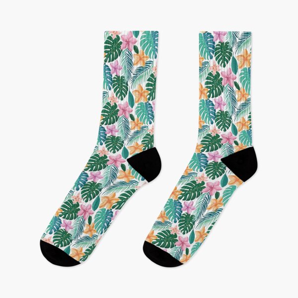 Item preview, Tropical dream: pattern with exotic plants designed and sold by Sandra Brezina.