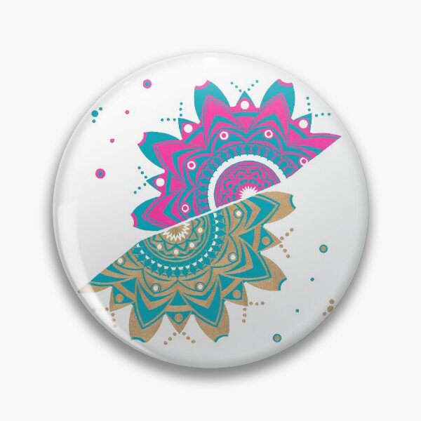 Item preview, GOLD PINK TEAL MANDALA designed and sold by GreenVenus.