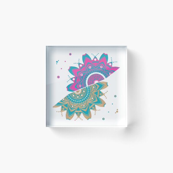 Item preview, GOLD PINK TEAL MANDALA designed and sold by GreenVenus.