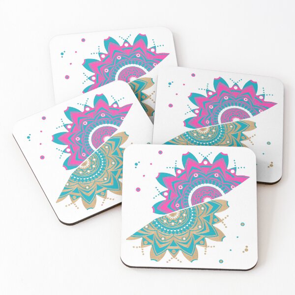 Item preview, GOLD PINK TEAL MANDALA designed and sold by GreenVenus.