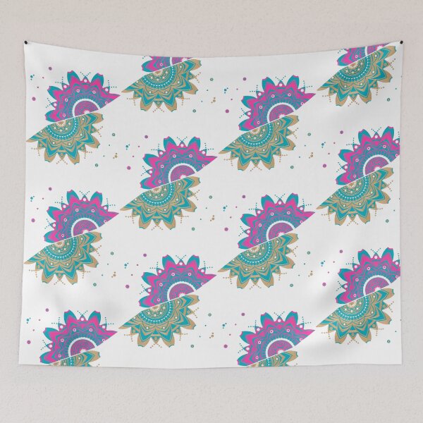 Item preview, GOLD PINK TEAL MANDALA designed and sold by GreenVenus.