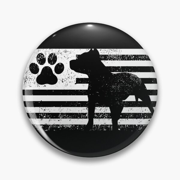 Item preview, IN Pitbull We Trust Dog Paw Print American Flag designed and sold by blueveins.