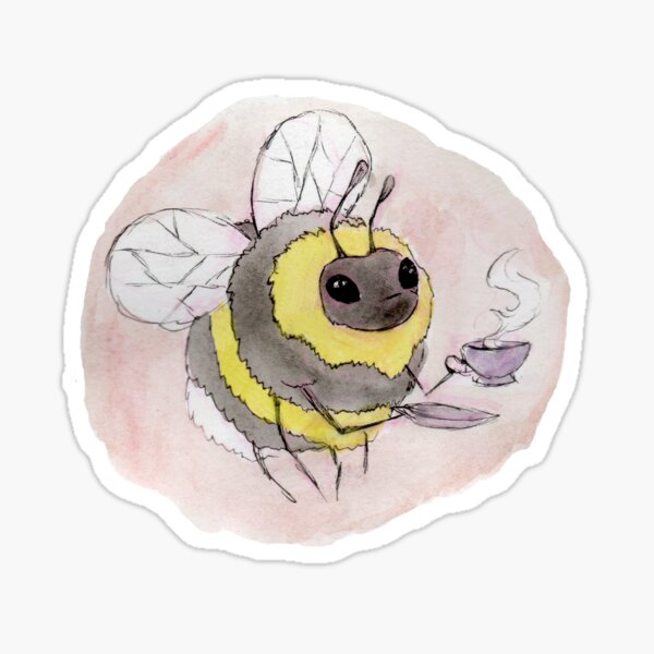 Cute Bee Stuff Sticker