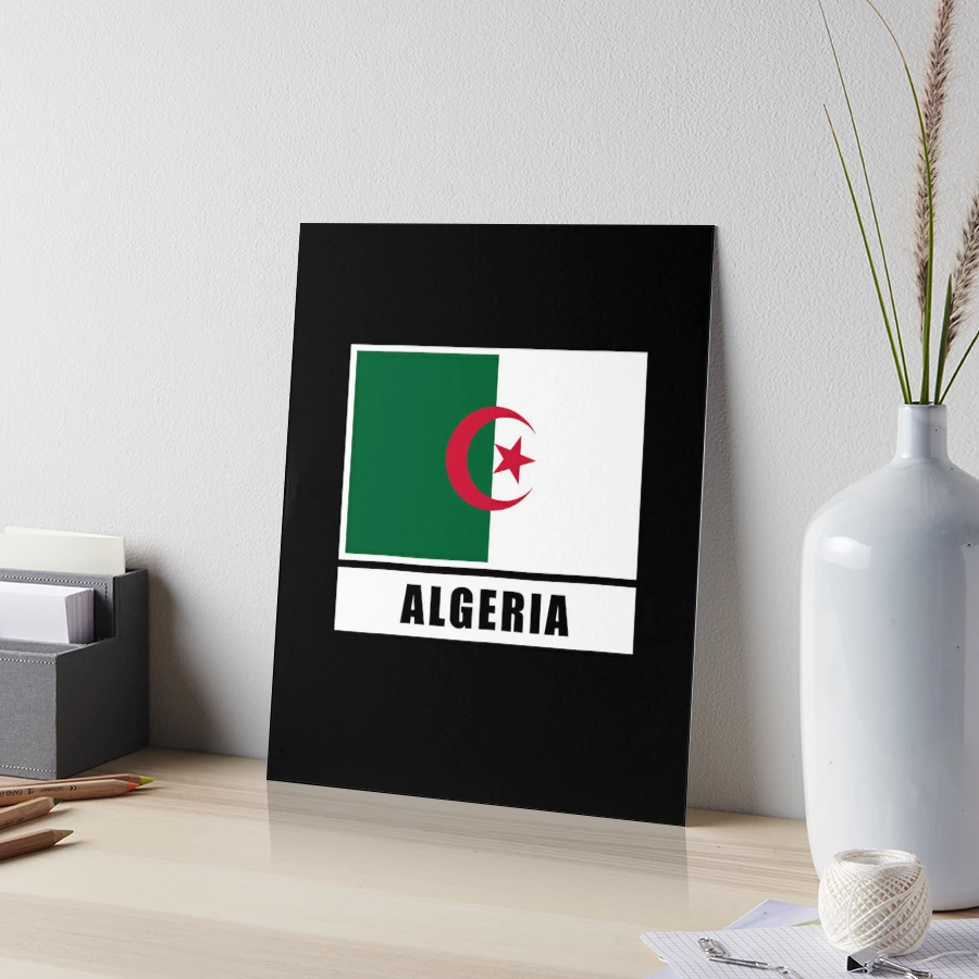 Algeria Algerian flag flag Art Board Print by GeogDesigns