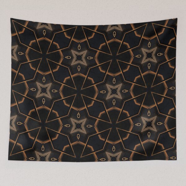 Item preview, Black and Bronze geometric abstract by Code03. Cool designs by Code03. designed and sold by Code03.