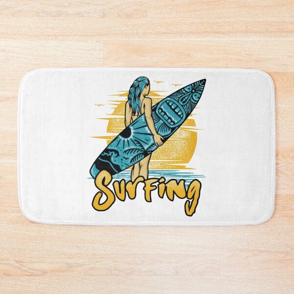 Item preview, Surfergirl Sunset Surfing designed and sold by OmmeDesigns.