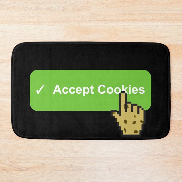 Item preview, Accept Cookies Button Funny designed and sold by mwcannon.
