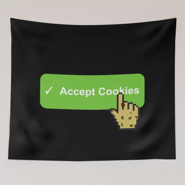 Item preview, Accept Cookies Button Funny designed and sold by mwcannon.