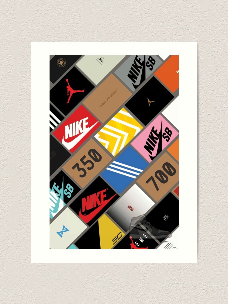 sneaker box wall art