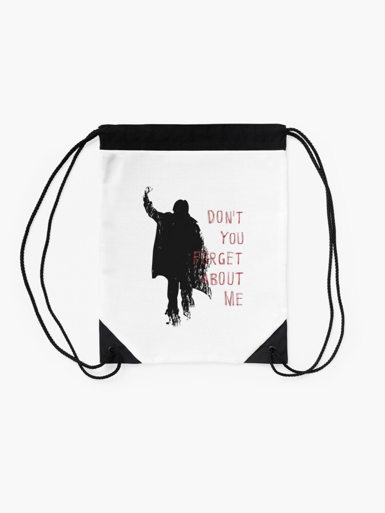 Alternate view of Don't You Forget About Me, 1985. Artwork for Wall Art, Prints, Posters, Tshirts, Men, Youth, Women Drawstring Bag