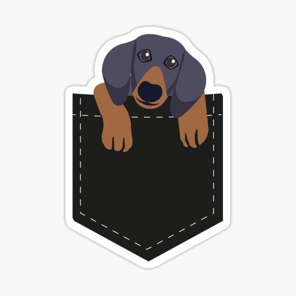 Item preview, dashchund In Your Pocket Funny Sweet Puppy Lover Gift designed and sold by NabShirts ⭐⭐⭐⭐⭐.