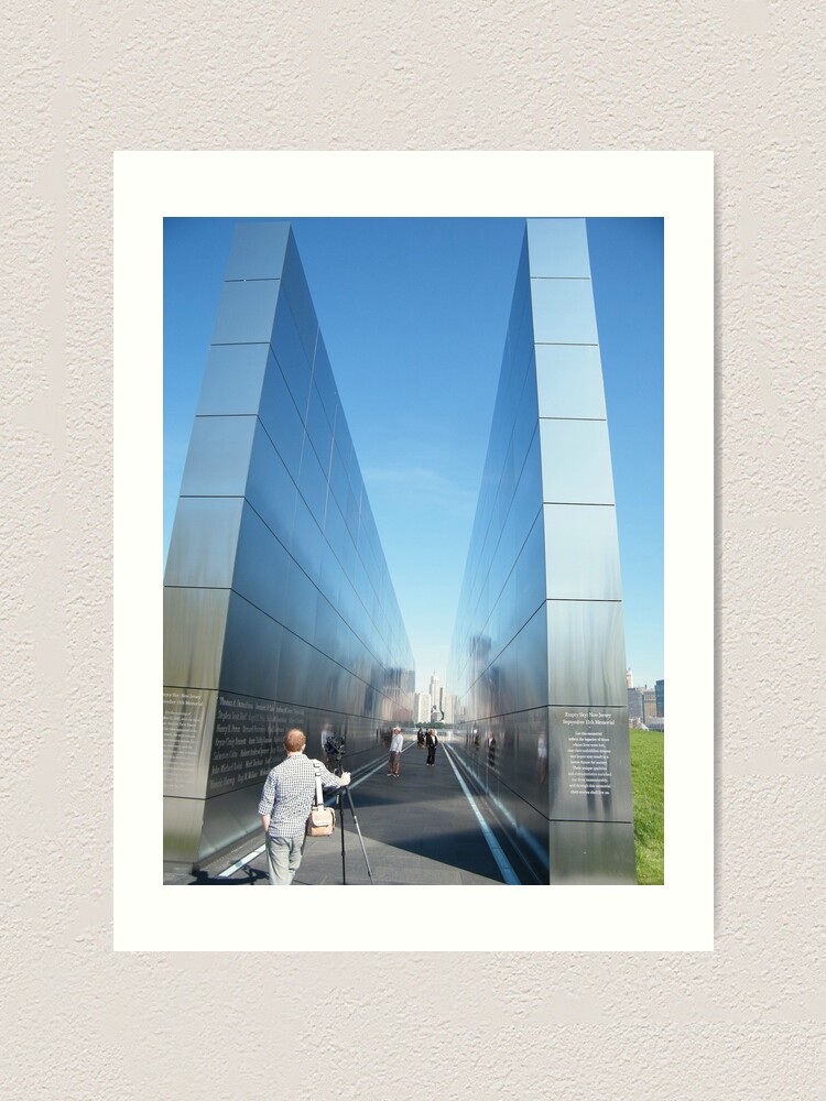 9 11 Memorial Empty Sky Liberty State Park Jersey City New Jersey Art Print By Lenspiro Redbubble