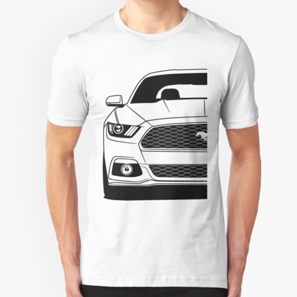 Ford Rouge Blanc et Bleu Mustangs Drapeau T-Shirt