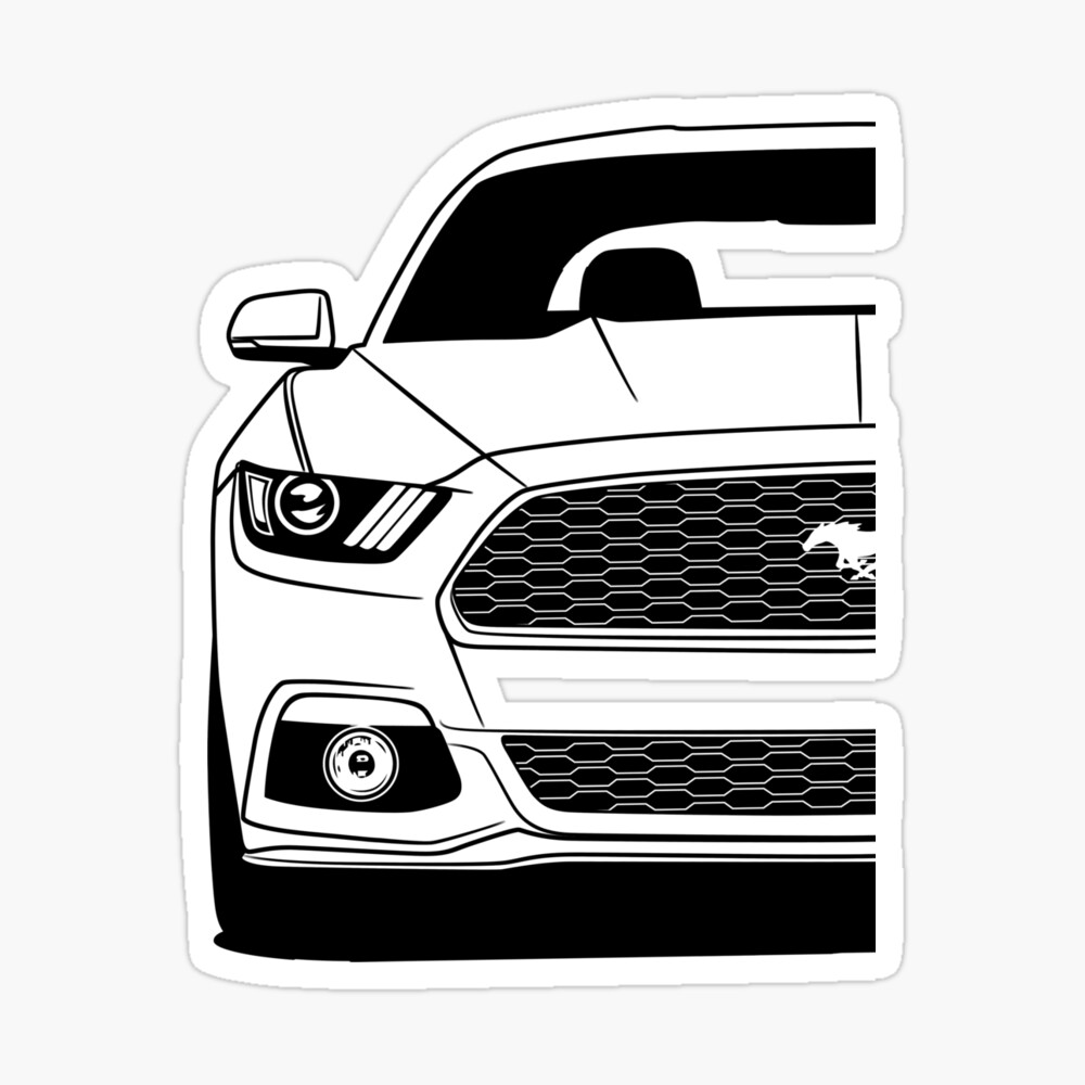 Ford Mustang Evolution Poster First to Fifth Generation American Muscle Cars