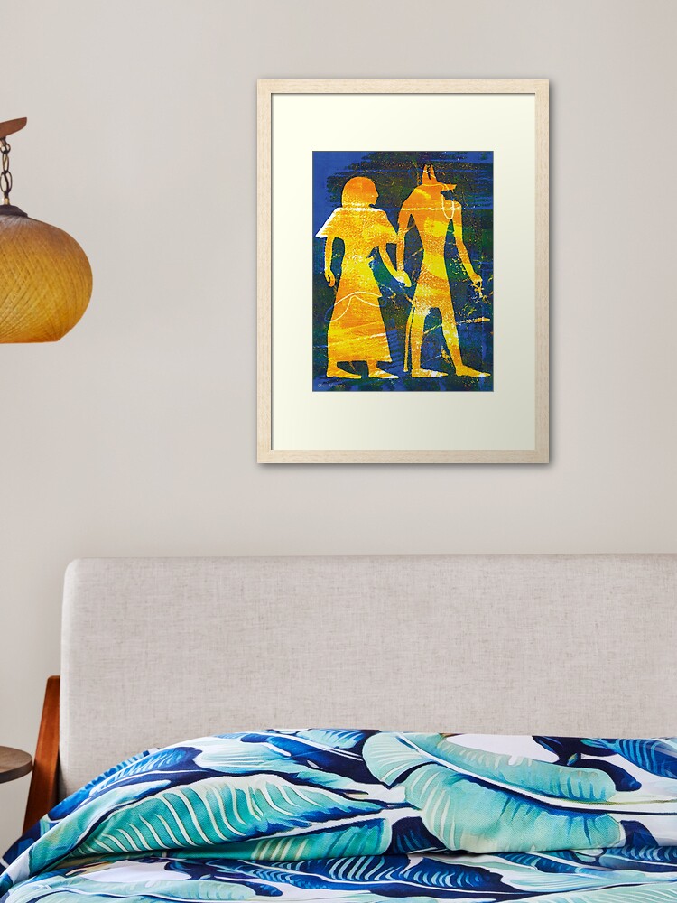 Thumbnail 1 of 7, Framed Art Print, Egyptians' dream designed and sold by ElenaWhiskers.