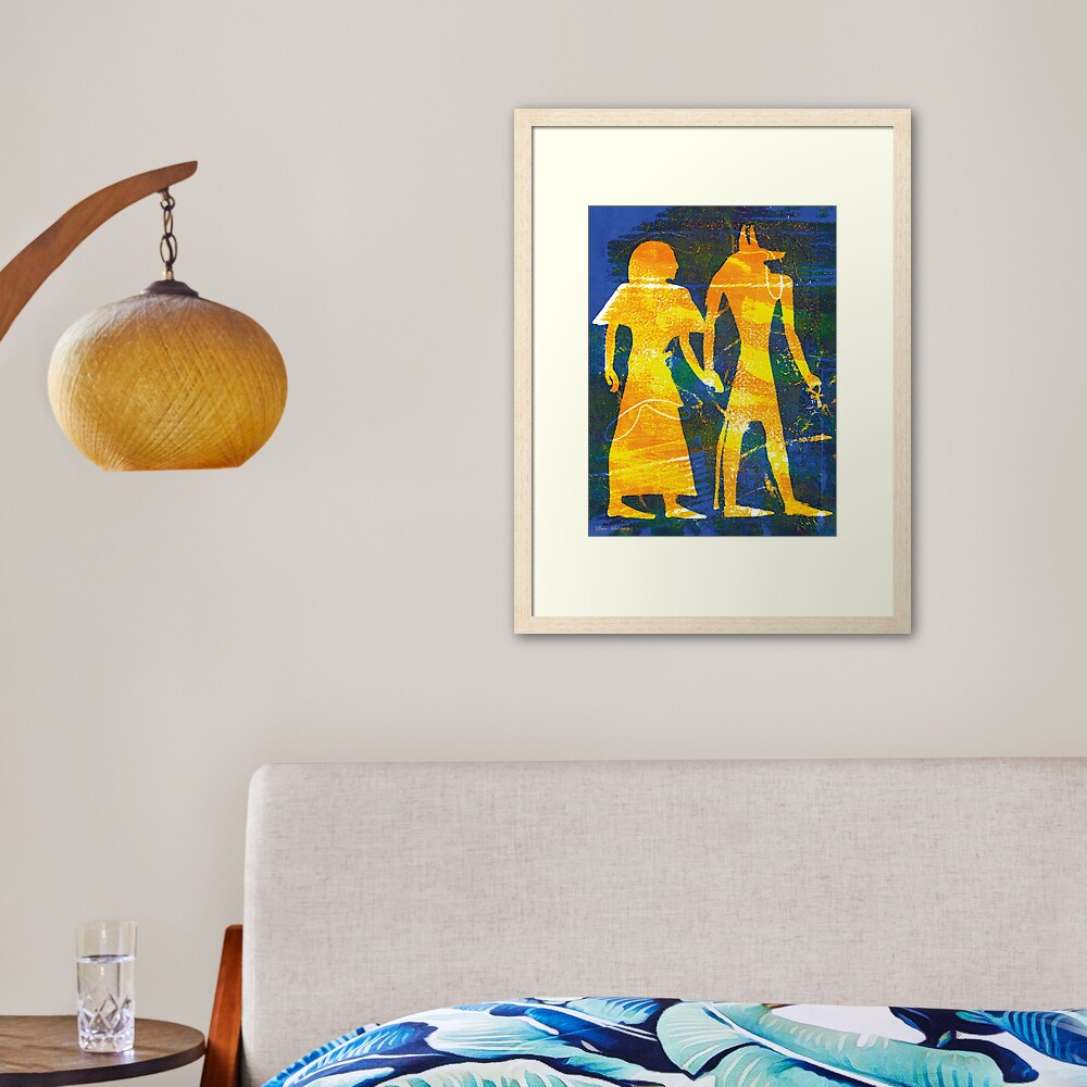 Egyptians' dream Framed Art Print
