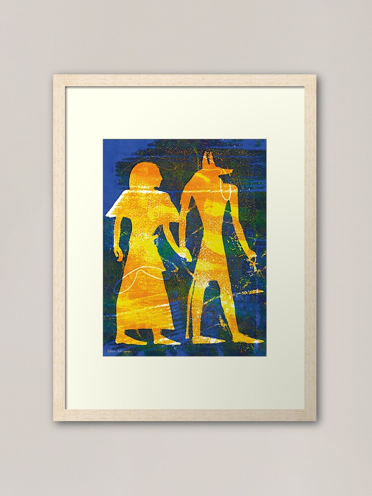 Thumbnail 2 of 7, Framed Art Print, Egyptians' dream designed and sold by ElenaWhiskers.