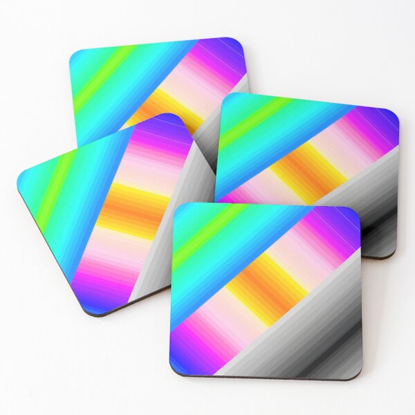 Item preview, Grey rainbow stripes  designed and sold by Melanie Jeyakkumar.