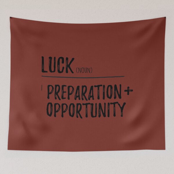 Item preview, Luck / Preparation + Opportunity designed and sold by Inspire Creativity.