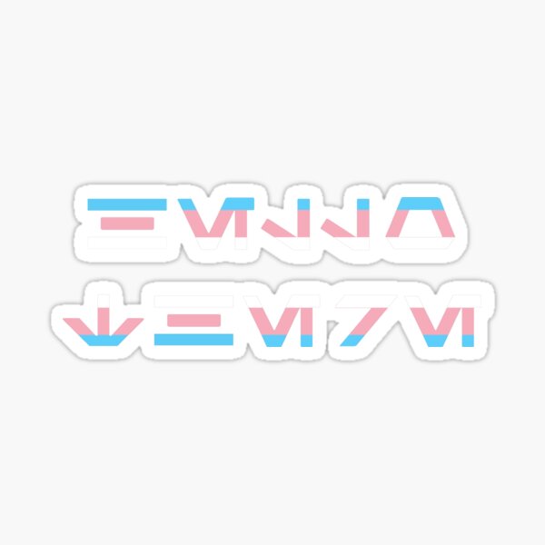 Vista previa del artículo con la obra «Hola (Aurebesh, Orgullo Trans)», diseñado y vendido por figpeep.