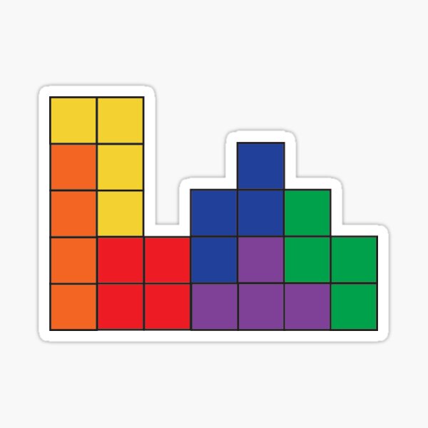 Item preview, Tetris Sticker designed and sold by Lauren Smyjunas.