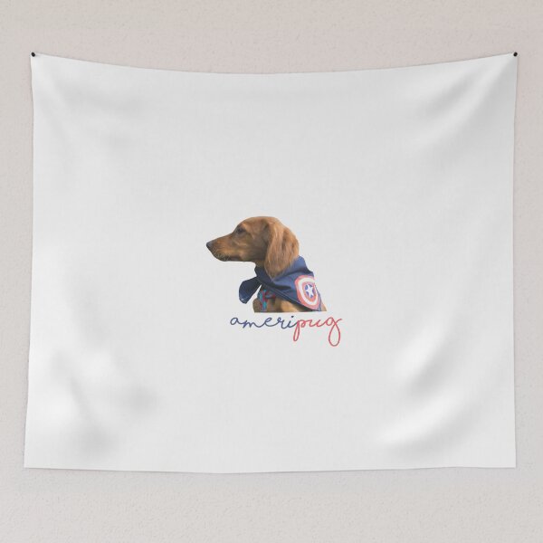 Item preview, AMERIPUG -4 JULY - DOGS - LOVE DOGS - FUNNY - SERIOUS DOG designed and sold by Tropical Blood.