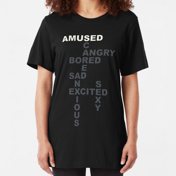 Giggles' Westworld Mood Shirt: AMUSED Slim Fit T-Shirt