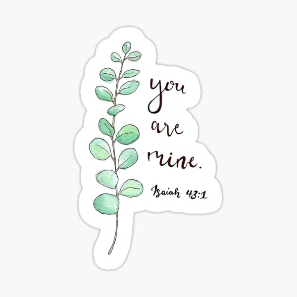 Bible Verse Sparkly Stickers - With You – MyLettersOfPraise