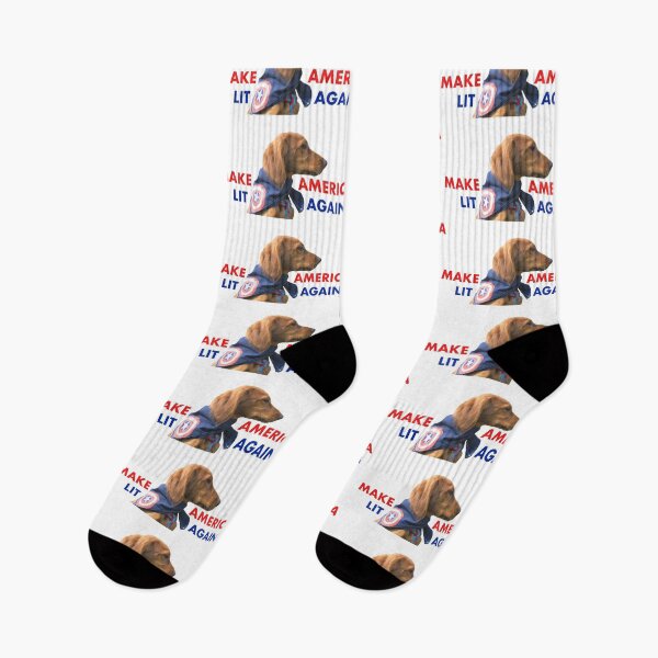 Item preview, MAKE AMERICA LIT AGAIN - 4 JULY - INDEPENDENCE DAY - DOG - SERIOUS DOG designed and sold by Tropical Blood.