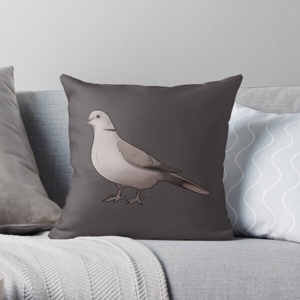 Eurasian Collared Dove Throw Pillow
