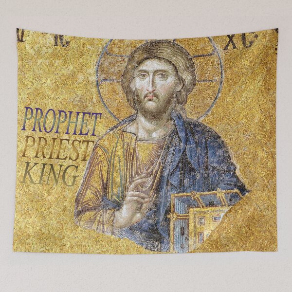 Item preview, Jesus as Priest, Prophet, and King designed and sold by CCatholics.