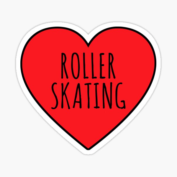 I Love Roller Skating Stickers for Sale