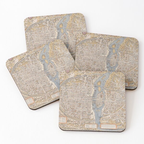 Item preview, Paris Vintage City Map Diagram Art designed and sold by Stephen Chambers / The Pop Art Factory.
