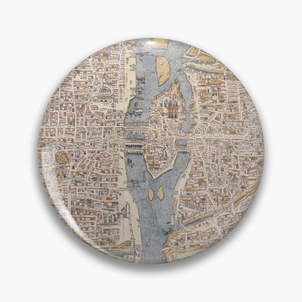Item preview, Paris Vintage City Map Diagram Art designed and sold by Stephen Chambers / The Pop Art Factory.