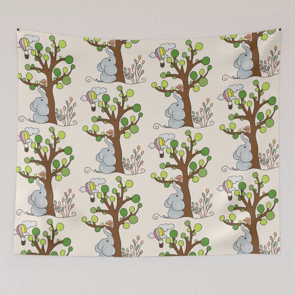 Item preview, Elephant under the tree designed and sold by Blumchen.